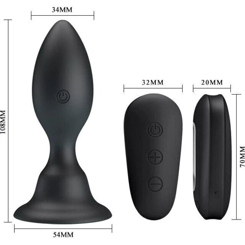 Анальный стимулятор с вибрацией MR PLAY - VIBRATING ANAL PLUG, BI-040076W-MR