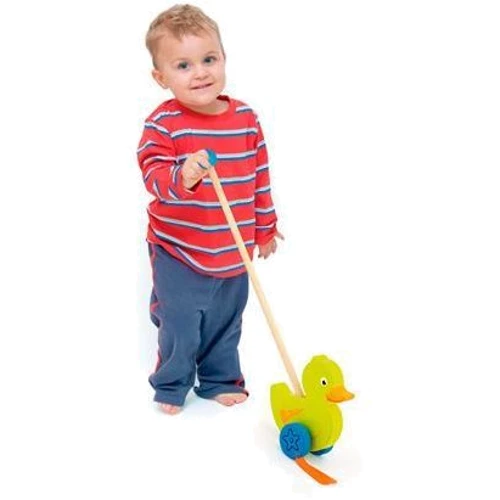 Деревянная каталка Viga Toys Утенок (50961)