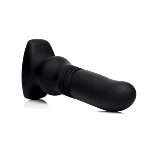 Анальный вибратор с толчковыми движениями Thunderplugs Silicone Vibrating & Thrusting Plug with Remote Control