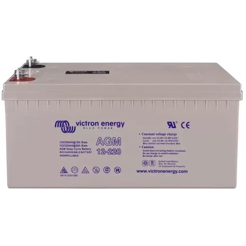 Аккумулятор AGM Victron Energy 220Ah: Ёмкость, Ач 220
