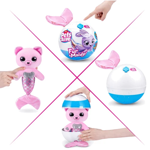 Інтерактивний ігровий набір Pets & Robo Alive Pets Alive серії Furmaids S1 – Кошеня Пурл (9555A): Тип тварина