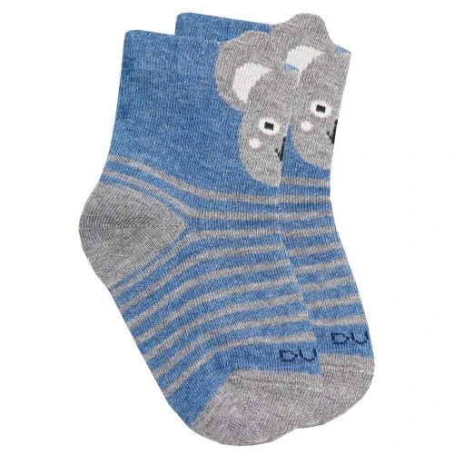 Носки с коалой, Duna, джинс меланж, 20-22 (31-34)