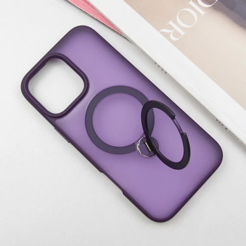 Чехол для iPhone Mobile Case Metal Buttons with MagSafe HQ Ring Purple for iPhone 16 Pro Max: Тип чехла накладка на заднюю часть