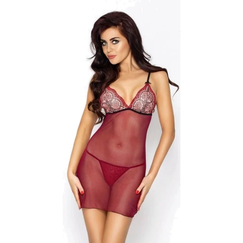 Сексуальный пеньюар Passion WHITNEY CHEMISE red XXL/XXXL