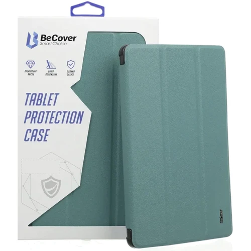 Аксессуар для iPad BeCover Case Book Tri Fold Hard Dark Green for iPad Air 2020/iPad Air 2022 (709659): Материал искусственная кожа