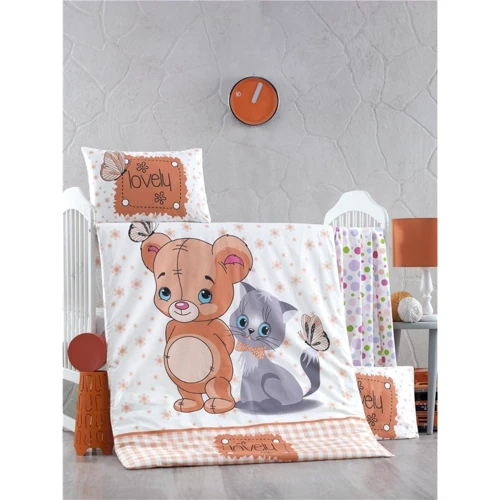 Комплект постельного белья LightHouse MOUSE AND CAT детский 100х150/2х35х45 см (44216): Тип постельный комплект