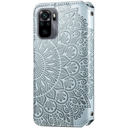 Чехол для телефонов Mobile Case Getman Mandala PU Grey for Xiaomi Redmi Note 10 / Note 10s: Пленка в комплекте нет