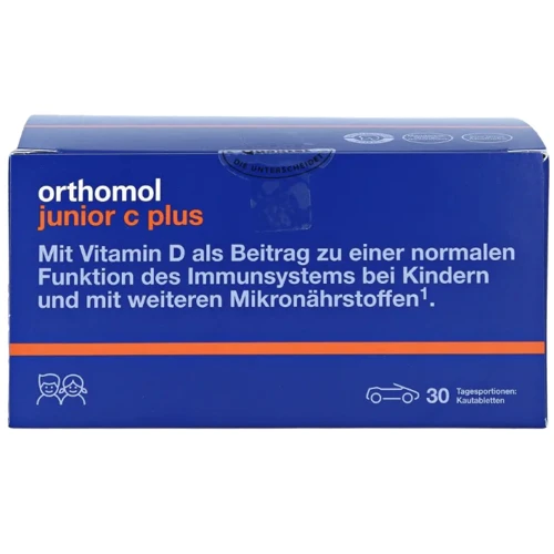 Orthomol Junior C Plus Вітаміни для дітей 30 днів смак мандарин/апельсин 90 жувальних таблеток: Стать Дети