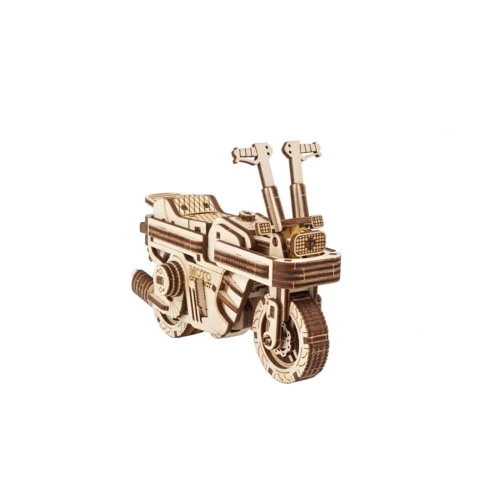 Механический 3D пазл UGEARS Мото Компакт Складной скутер (70168): Количество фрагментов, шт 192
