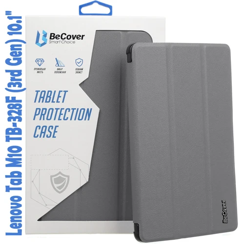 Аксесуар для планшетних ПК BeCover Smart Case Grey для Lenovo Tab M10 TB328F (3rd Gen) 10.1" (708284)