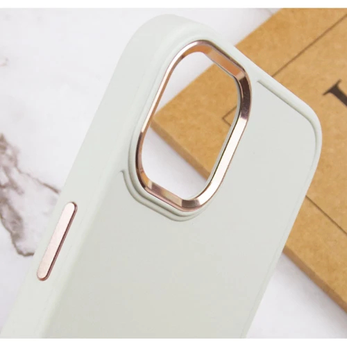Чехол для iPhone TPU Case Bonbon Metal Style White for iPhone 14 Plus: Тип чехла накладка на заднюю часть