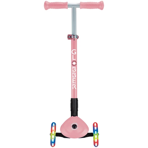 Самокат Globber серии PRIMO FOLDABLE LIGHTS, пастельно-розовый, 3 колеса с подсветкой 50 кг 3+ (432-211-3): Количество колес 3