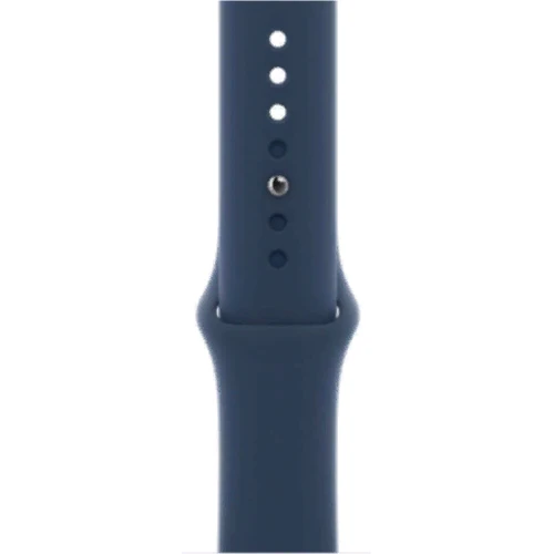 Apple Watch SE 44mm GPS Silver Aluminum Case with Abyss Blue Sport Band (MKQ43): Экран OLED LTPO (1000 кд/м²) с технологиями Retina / 448x368 пикселей / защитное стекло Ion-X повышенной п
