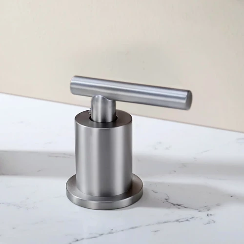Смеситель для раковины Lefton Two-Handle Widespread Waterfall & Pull-Out Bathroom Faucet with Temperature Display-BFWS2401 Brushed Nickel: Термостат Нет