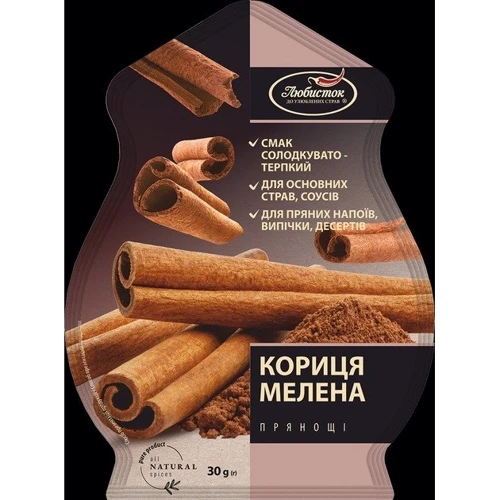 Упаковка корицы молотой Любисток 5х30 г (4820241581474) фото 1