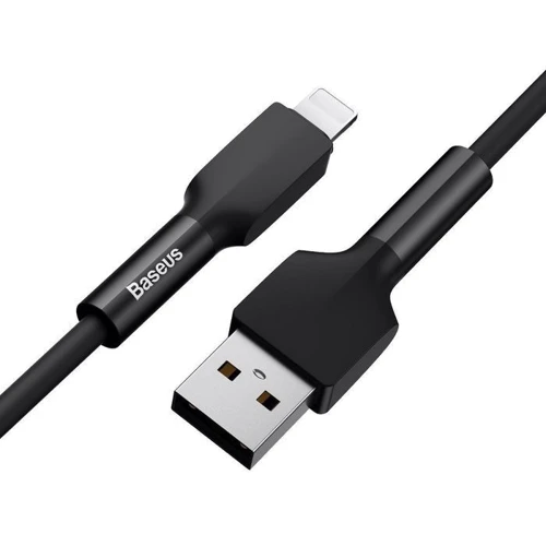 Кабель Baseus USB Cable to Lightning Silica Gel 1m Black (CALGJ-01): Длина 1 м
