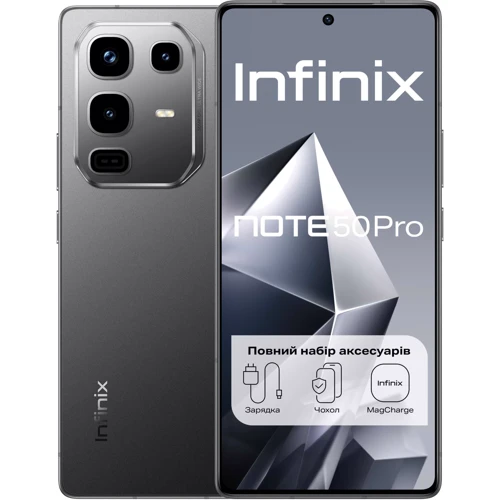 Смартфон Infinix Note 50 Pro 8/256Gb Shadow Black (UA UCRF)
