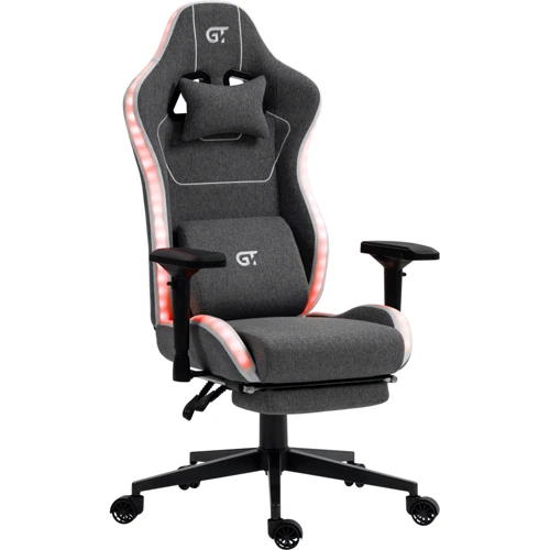 Ігрове крісло GT Racer X-2306 Fabric Gray L фото 1
