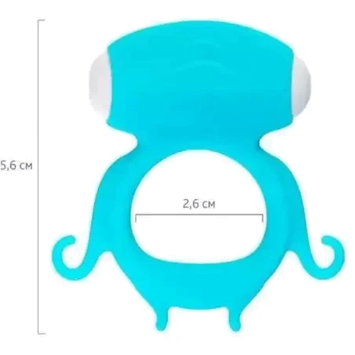 Віброкільце Toyfa A-Toys SAIRr Cock Ring Вlue