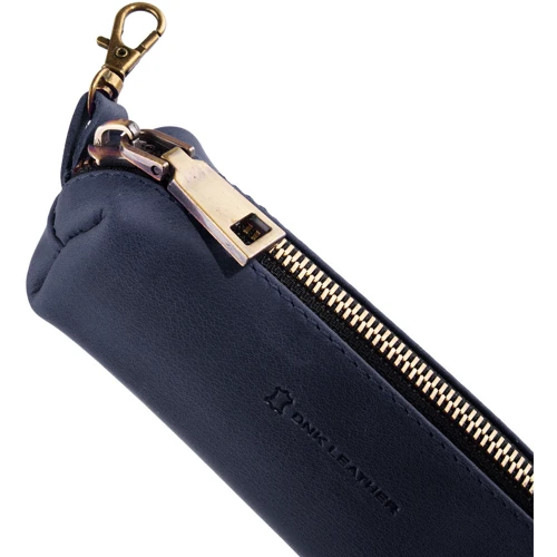 Мужская ключница DNK Leather синяя (DNK-Keys-L-bochkaH-col.K): Материал Натуральная кожа