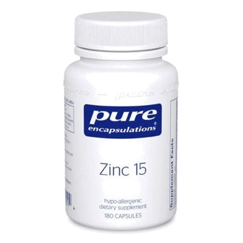 Pure Encapsulations Zinc 15 mg 180 caps Цинк (PE-00251)