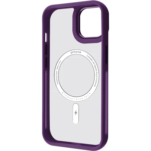 Чехол для iPhone Proove Clear Essence Case with Magnetic Ring Deep Purple for iPhone 16: Тип чехла накладка на заднюю часть