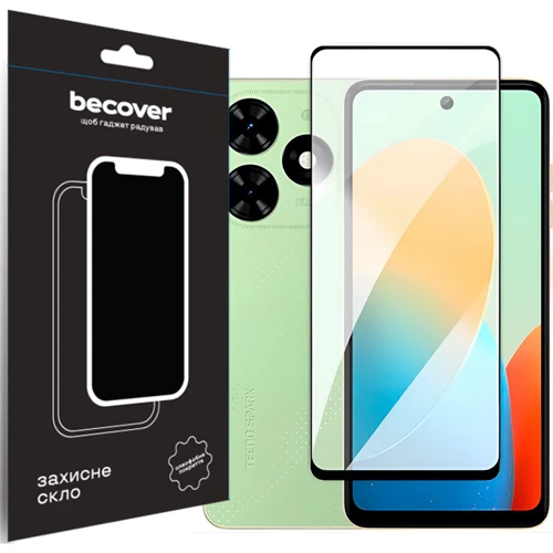 Аксессуар для смартфона BeCover Tempered Glass Black for Tecno Spark Go 2024 (BG6) (710484)