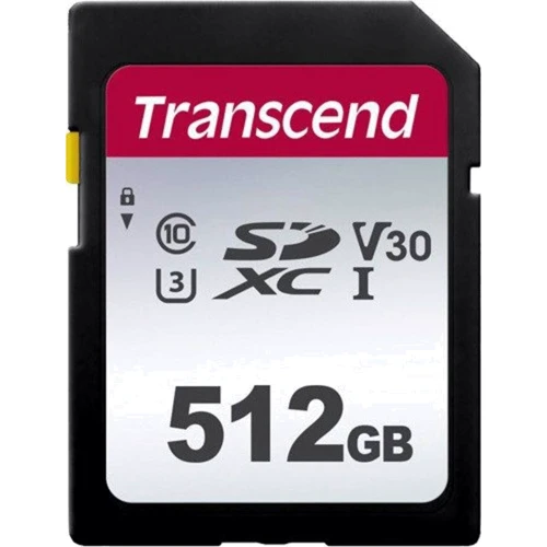 Карта пам'яті Transcend 512GB SDXC Class 10 UHS-I U3 V30 (TS512GSDC300S)