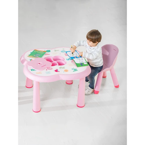Детский столик Babyhood ABC розовый (ВН-509Р): Возрастная группа от 3 лет