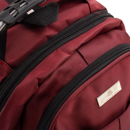 Чоловік рюкзак Valiria Fashion бордовий (3DETAB86-20-1): Застібка Блискавка