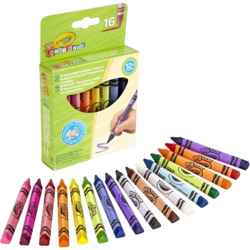 Набір воскових крейд Crayola Mini Kids для малюків Трикутні 16 шт (256316.112): Стать Мальчик, Девочка