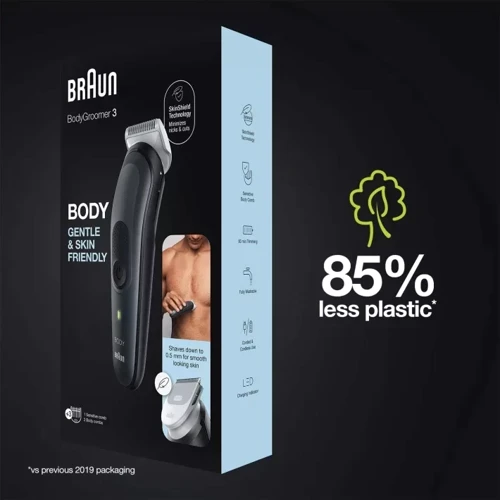 Машинка для стрижки (триммер) Braun BG3350: Время работы от аккумулятора, мин 80