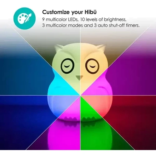 Ночник силиконовый BBluv Hibu, белый (B0154): Вид Животное