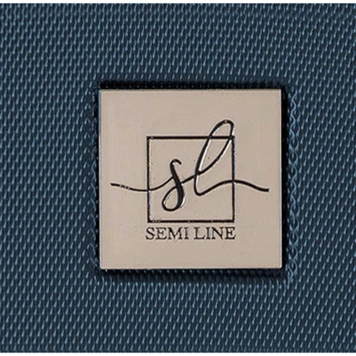Чемодан Semi Line 24" (M) Blue/Brown синий/коричневый (T5672-3): Застежка Молния