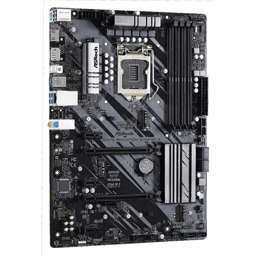 ASRock H470 PHANTOM GAMING 4: Роз'єми на платі SATA 3.0, M.2
