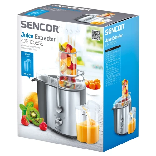 Соковичавниця Sencor SJE 1055SS: Матеріал корпусу нержавіюча сталь