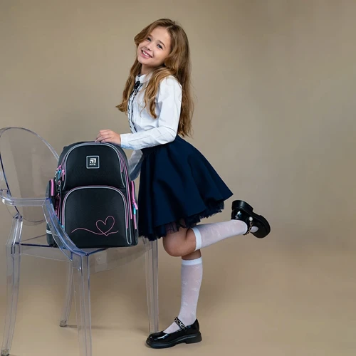 Рюкзак полукаркасный Kite Education 702 (LED) Heart (K24-702M-1 (LED)): Тип Для средней школы