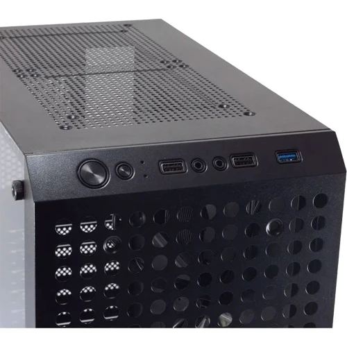 Корпус GTL 2625B1 Black: Материал передней панели Метал + пластик