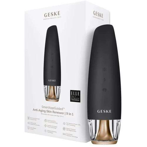 Антивозрастной LED-излучатель для восстановления кожи лица GESKE Anti-Aging Skin Renewer 9в1 gray (HB0578)