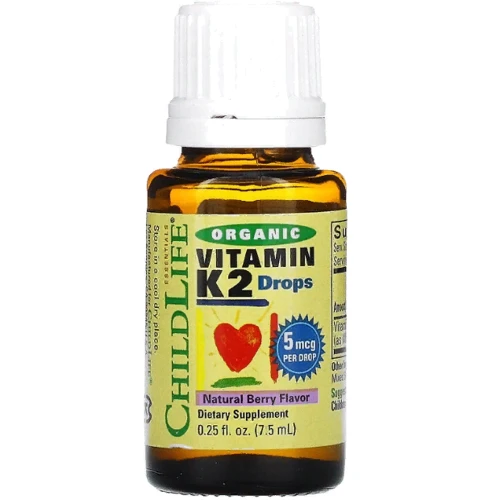 ChildLife Vitamin K2 Drops Natural Berry Flavor Витамин К со вкусом ягод 7.5 мл: Форма выпуска Жидкость