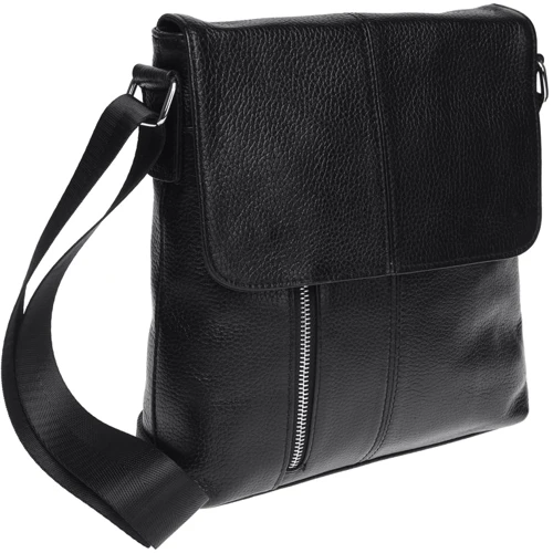 Мужская сумка планшет Borsa Leather черная (K15103-black) фото 9
