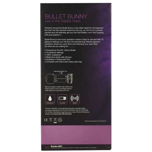Вибратор Rocks Off Bullet-Bunny 10 Pink