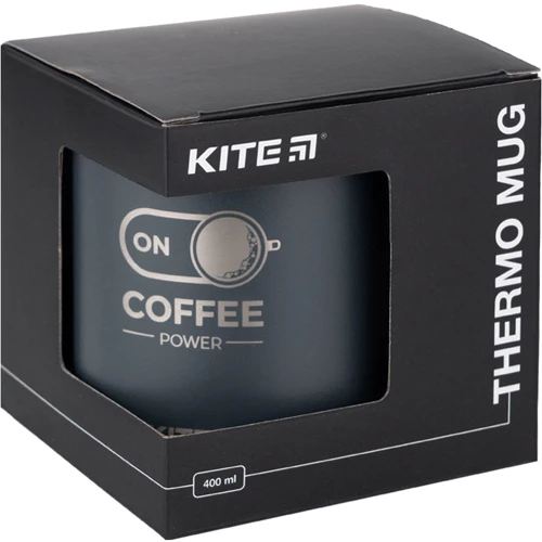 Термокухоль Kite Coffee ON 400 мл графіт (k22-379-01-2) фото 4