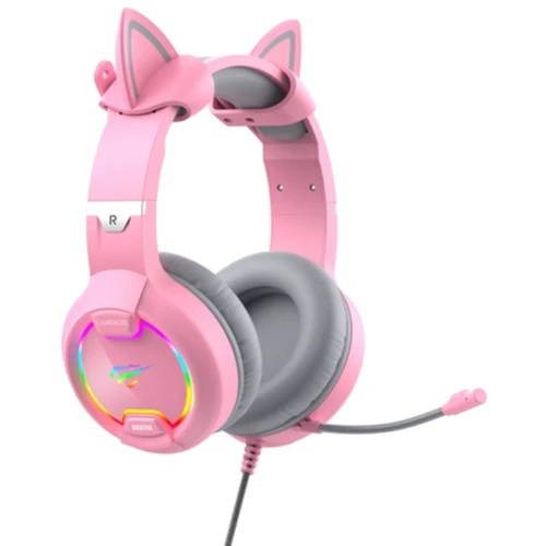 Наушники Havit HV-H2233d Cat Pink: Тип конструкции полноразмерные