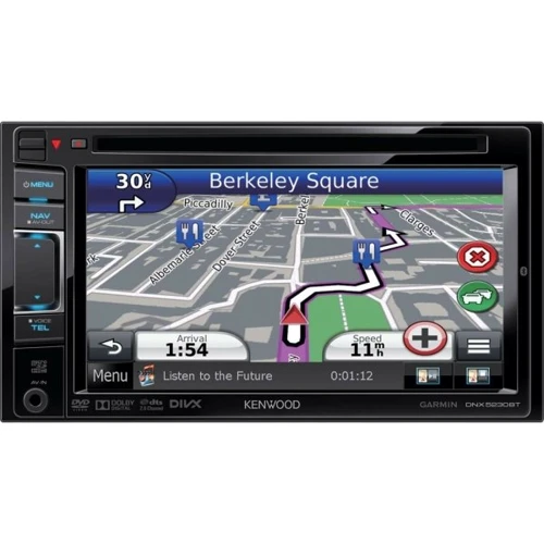 Kenwood DNX-5230BT: Дисплей 6,1" TFT, сенсорный