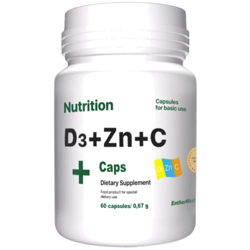 EntherMeal D3 + Zinc + С 60 Capsules