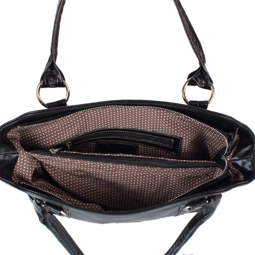 Женская сумка тоут Laskara черная (LK-DD210-black): Страна производитель Греция