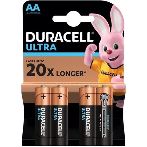 Батарейки Duracell Alkaline Ultra Power AA LR06 KPD 4 шт (5005816)