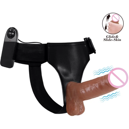 Страпон LYBAILE Ultra Passionate Harness Vibrating 6,2"