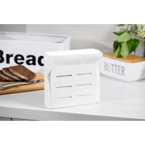 Салфетница Ardesto Midori 15х4х12.5см металл Белый (AR0910W)